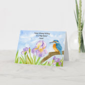 Carte Friend Happy February Birthday Kingfisher (Devant)