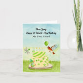 Carte Friend Happy St Patricks Day Birthday (Devant)