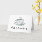 Carte FRIENDS™| Aquarelle de la bouillie de café (Fleur jaune)