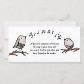 Carte Friends Bird Song (Devant)