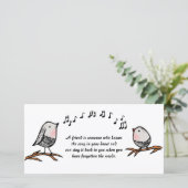 Carte Friends Bird Song (Debout devant)