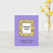Carte FRIENDS™ Celui avec la graduation - Merci (Fleur jaune)