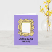 Carte FRIENDS™ Celui avec la remise des diplômes (Fleur jaune)