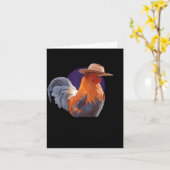 Carte Friends Come And Go Scrappy Stays Funny Chicken Me (Fleur jaune)