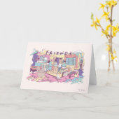 Carte FRIENDS™ | Dessin animé d'appartement (Fleur jaune)