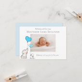 Carte Friends Forever New Baby Annouement (Devant/Arrière en situation)