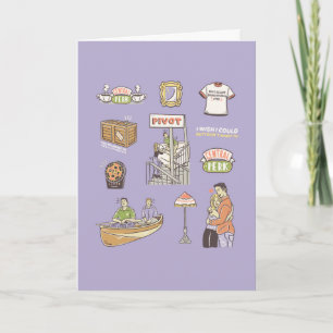 Carte FRIENDS™   Icônes de dessin animé
