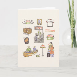 Carte FRIENDS™   Icônes de dessin animé