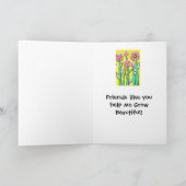 Carte Friends in a Pixie Garden (Intérieur)