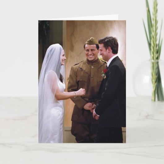 Carte FRIENDS™ | Joey Marries Monica & Chandler (Devant)