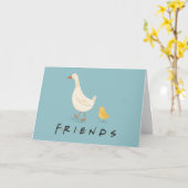 Carte FRIENDS™ | Le poussin et le canard (Fleur jaune)