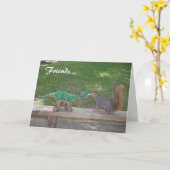 Carte Friendship and nuts (Fleur jaune)