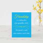 Carte Friendship is a Resting Place Note Card (Fleur jaune)