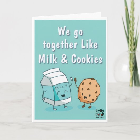 Carte Friendship - Milk & Cookies Funny (Devant)