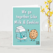 Carte Friendship - Milk & Cookies Funny (Fleur jaune)