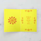 Carte Friendship poem & flowers greeting card (Intérieur)