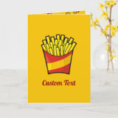 Carte Fries françaises (Fleur jaune)