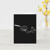 Carte Frisbee Stickman Disque Golf Funny Ultimate Frisbe (Fleur jaune)