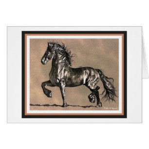 Carte frisonne de cheval