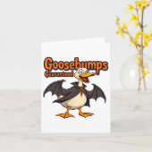 Carte Frissons garantis drôle Halloween (Fleur jaune)