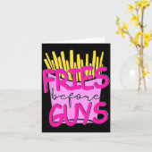 Carte Frites avant les mecs Adolescentes Saint-Valentin (Fleur jaune)