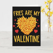 Carte Frites Sont Mon Amour De La Saint-Valentin Frites (Fleur jaune)