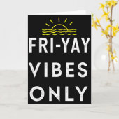 Carte Friyay Fête de Week-End Fin de Semaine (Fleur jaune)
