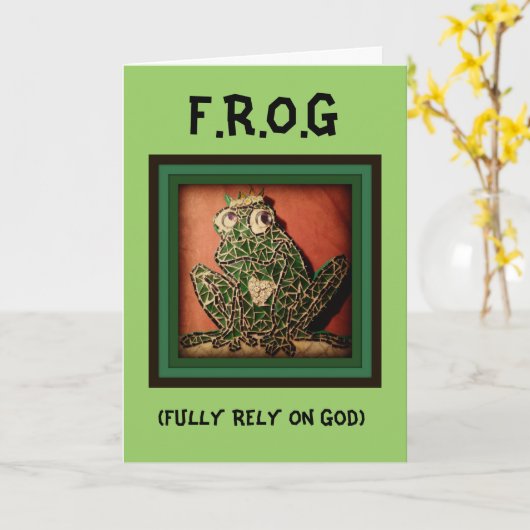 CARTE FROG (Fleur jaune)