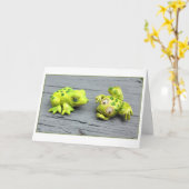 Carte Frog d'amitié (Fleur jaune)