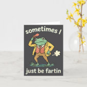 Carte Frog I Sometimes Farting Just Club (Fleur jaune)