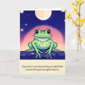 Carte frog message happy birthday (Fleur jaune)