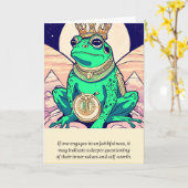Carte frog message happy birthday (Fleur jaune)