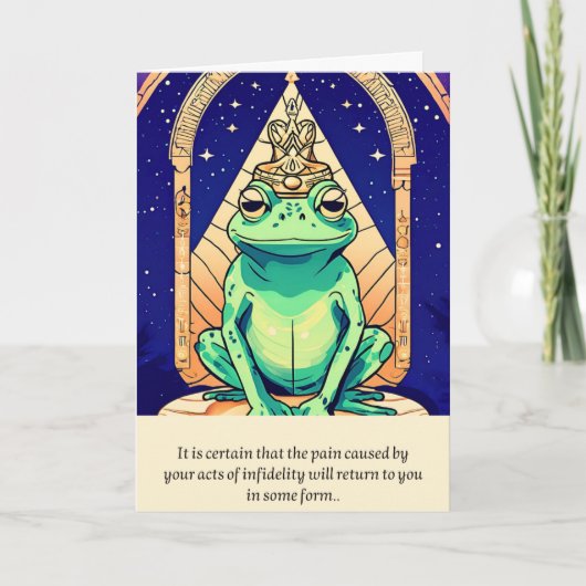 Carte frog message happy birthday (Devant)