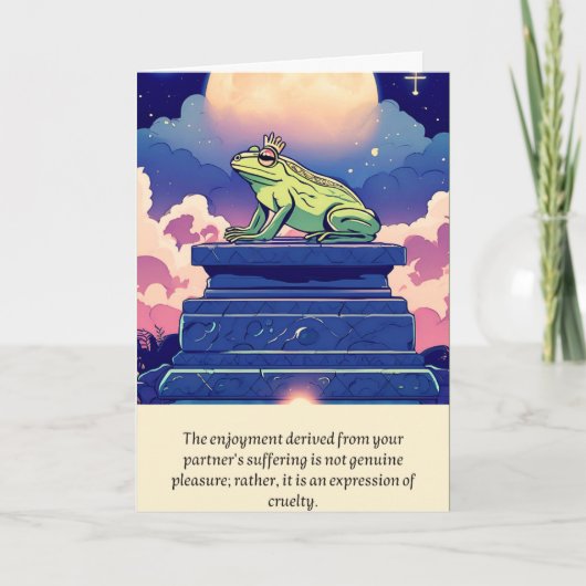 Carte frog message happy birthday (Devant)