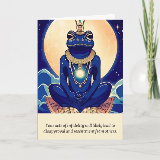 Carte frog message happy birthday (Devant)