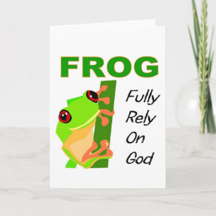 Carte FROG, Reposez-vous entièrement sur Dieu
