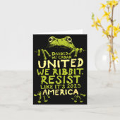 Carte Frog Resist Cute Funny  (Fleur jaune)