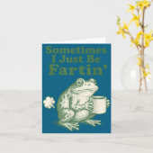 Carte Frog Sometimes Just I Fartin Nation (Fleur jaune)