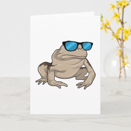 Carte Frog Sung (Fleur jaune)