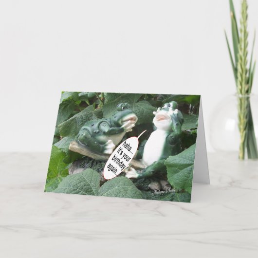 Carte Frog Talk 5840 grenouille- ha votre anniversaire (Devant)
