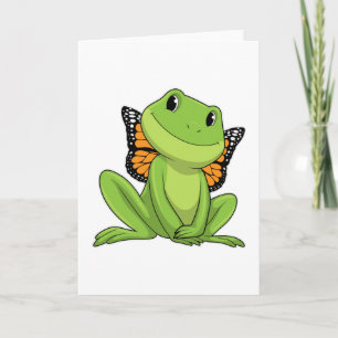 Carte Frog with Butterfly