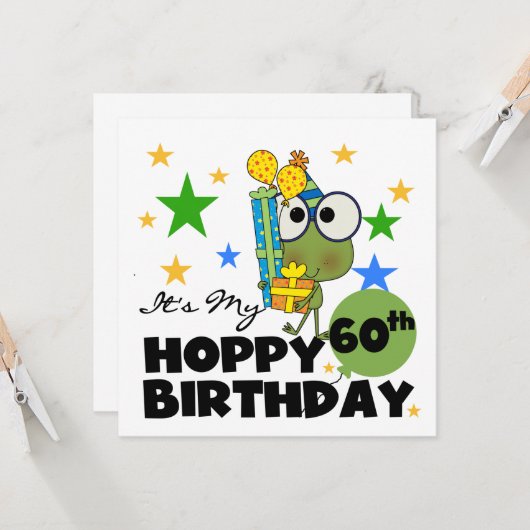 Carte Froggie Hoppy 60e anniversaire (Devant/Arrière en situation)