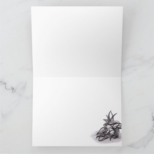 Carte Froggy, Ajouter Votre Texte (Intérieur)