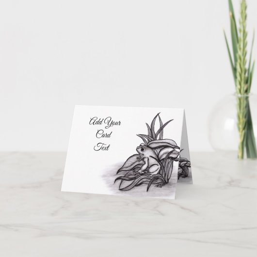 Carte Froggy, Ajouter Votre Texte (Devant)