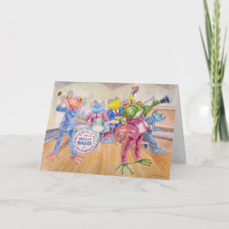 Carte « Froggy Band » Greeting Card