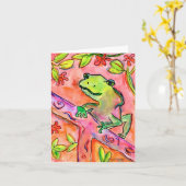 Carte Froggy de Brett Walker, 14 ans (Fleur jaune)