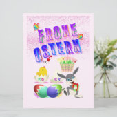 Carte Frohe Ostern (Debout devant)