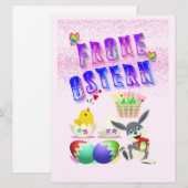 Carte Frohe Ostern (Devant / Derrière)