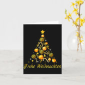 Carte Frohe Weihnachten German Xmas Germany Christmas De (Fleur jaune)
