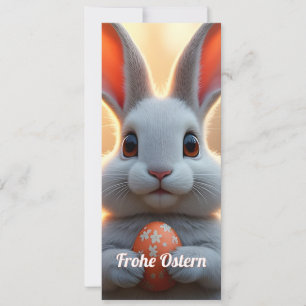 Carte Fröhlicher Osterhase im Zauber des Frühlings